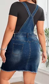 Moderní laclové šaty krátké PLUS SIZE