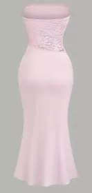 Elegantní růžové šaty s krajkou vel. 34-42
