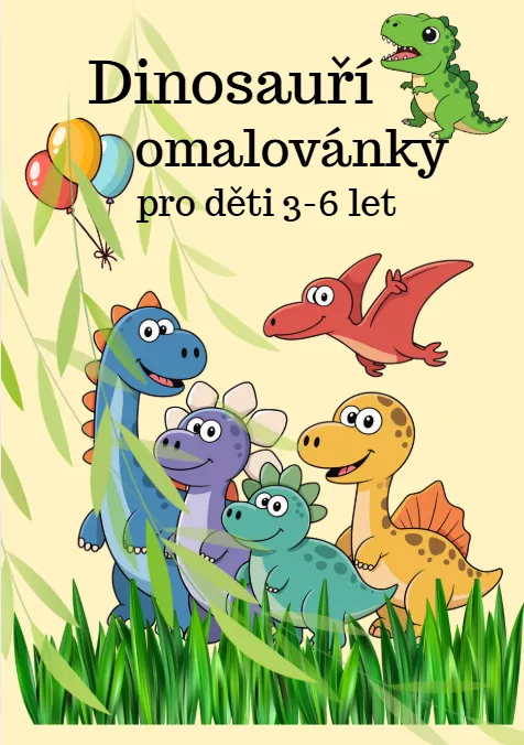 Omalovánky k tisku DINOSAUŘI