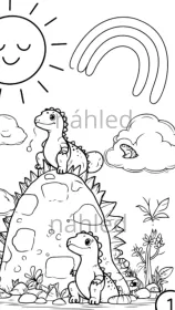 Omalovánky k tisku DINOSAUŘI Omalovánky k tisku DINOSAUŘI