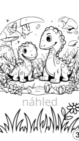 Omalovánky k tisku DINOSAUŘI Omalovánky k tisku DINOSAUŘI