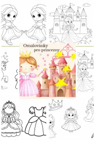  Omalovánky k tisku PRINCEZNY