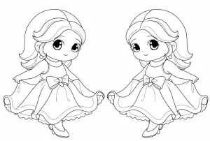 Omalovánky k tisku PRINCEZNY