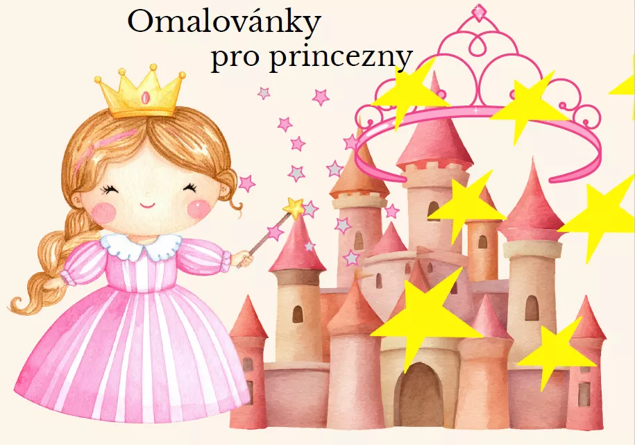 Omalovánky k tisku PRINCEZNY