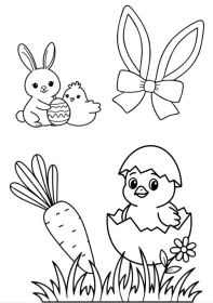 Omalovánky k tisku VELIKONOCE Omalovánky k tisku VELIKONOCE