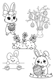 Omalovánky k tisku VELIKONOCE Omalovánky k tisku VELIKONOCE