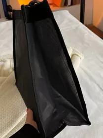 Síťovaná taška na pláž černá